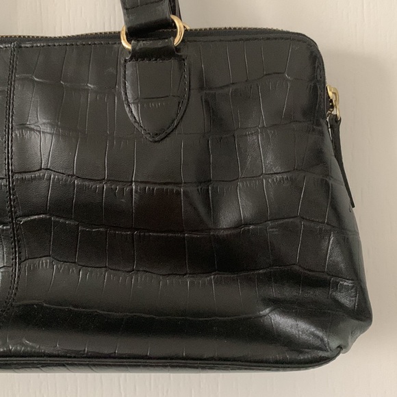 BANANA REPUBLIC Factory Leather Croc Print Shoulder Bag - Picture 6 of 16